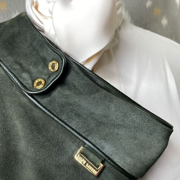 Ralph Lauren Fall 2006 Loden Lamb Suede 2-Piece Pant Suit - Picture 11 of 16